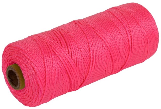 Uitzetkoord roze 1,5mm 200m ~