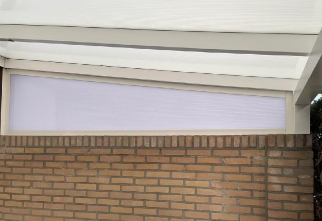 Verasol Zelfbouw Spie met polycarbonaat 4000mm. 4 standaard kleuren ~