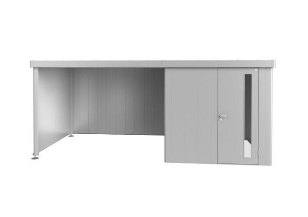 Zijwand voor Zijdak voor berging Neo Gr. 3A/3B/3C/3D zilver-metallic ~