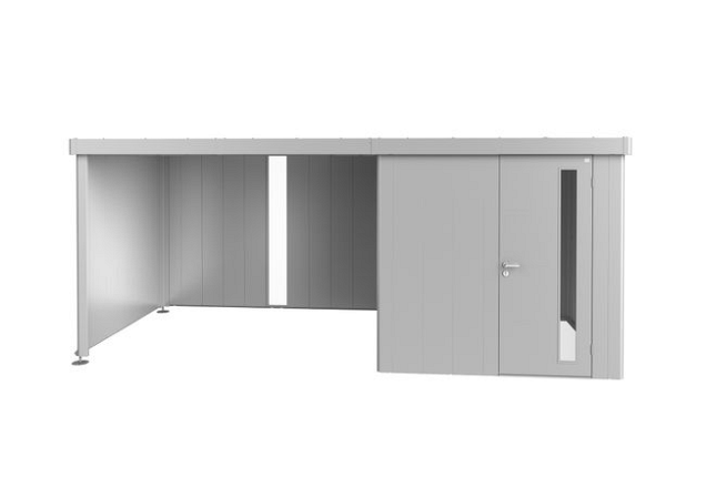 Zijwand voor Zijdak voor berging Neo Gr. 2A/2B/2C/2D zilver-metallic ~