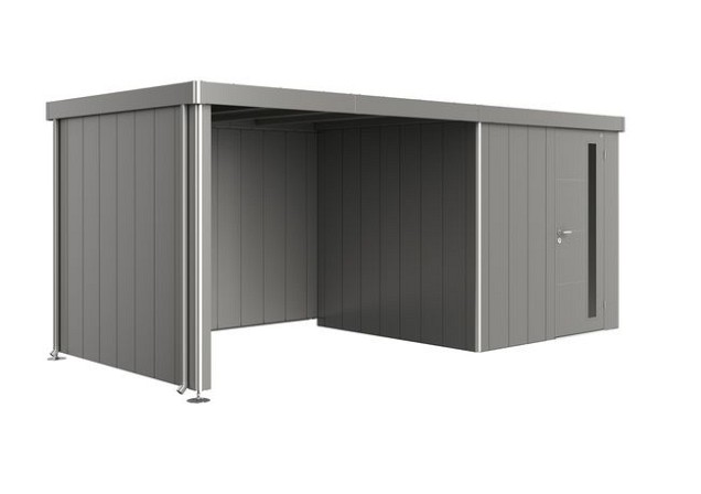 Zijwand voor Zijdak voor berging Neo Gr. 2A/2B/2C/2D kwartsgrijs-metallic ~