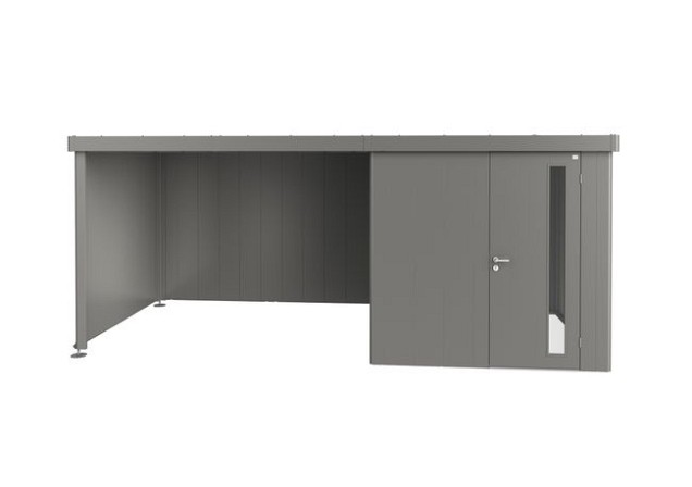 Zijwand voor Zijdak voor berging Neo Gr. 2A/2B/2C/2D kwartsgrijs-metallic ~