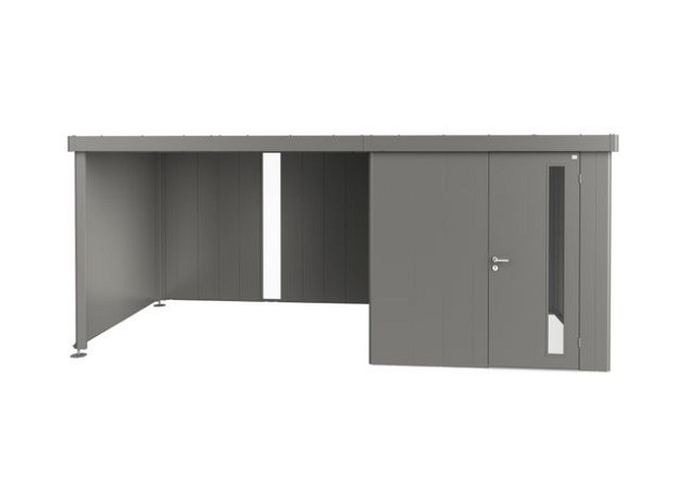 Zijwand voor Zijdak voor berging Neo Gr. 3A/3B/3C/3D kwartsgrijs-metallic ~