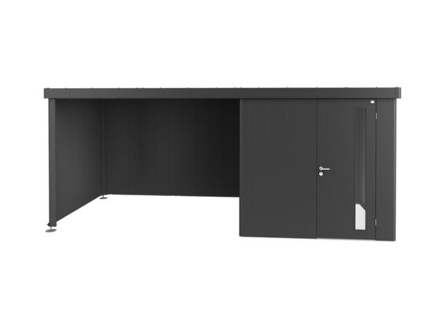 Zijwand voor Zijdak voor berging Neo Gr. 3A/3B/3C/3D donkergrijs-metallic ~