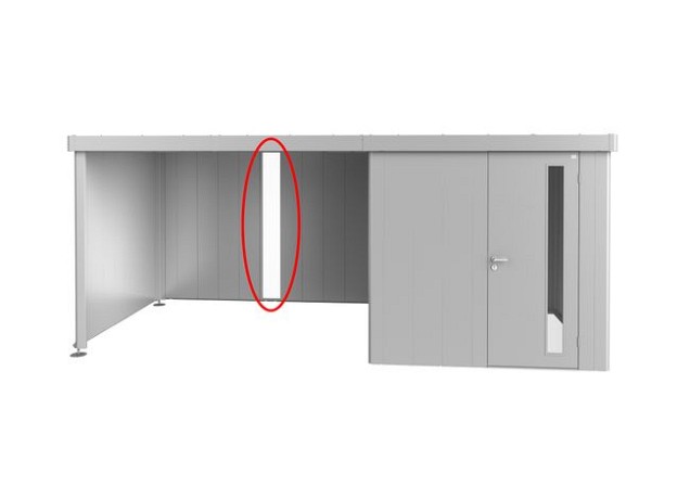 Lichtpaneel voor Zijdak voor berging Neo zilver-metallic ~