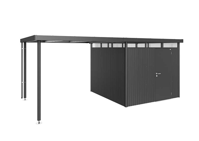 Zijdak voor Berging HighLine Gr. H2 donkergrijs metallic 282x195x222~