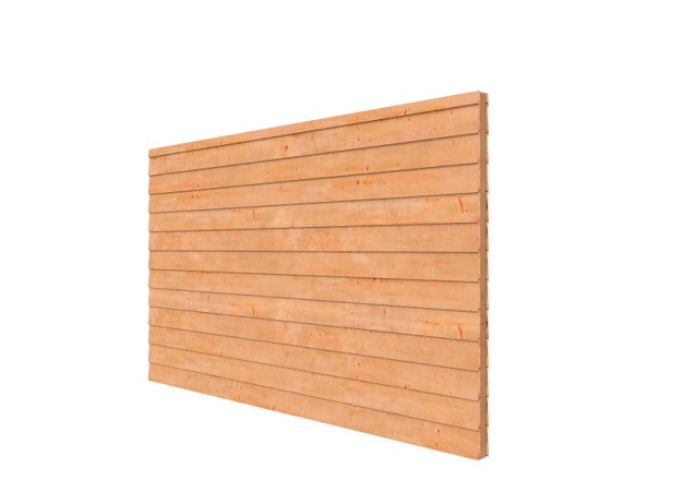 Douglas wandpakket t.b.v. dubbelzijdige wand Comfort/DHZ 371x224 cm. onbehandeld. ~