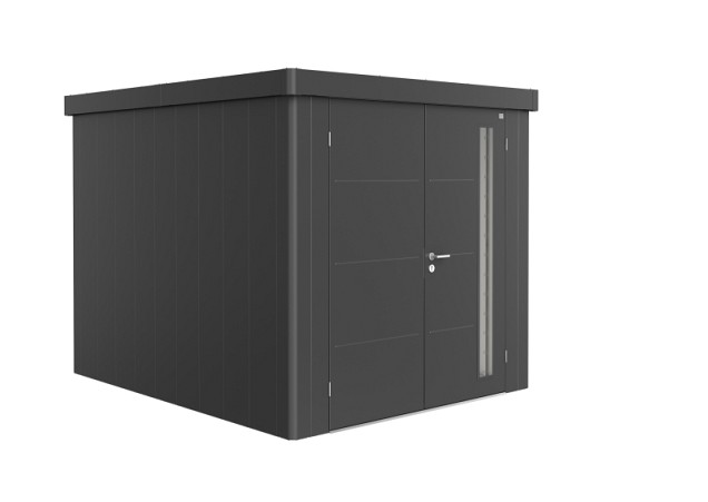 berging Neo 3B dubbele deur, donkergrijs-metallic ~