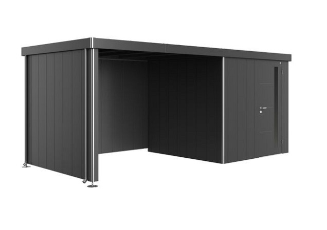 Zijwand voor Zijdak voor berging Neo Gr. 2A/2B/2C/2D donkergrijs-metallic ~