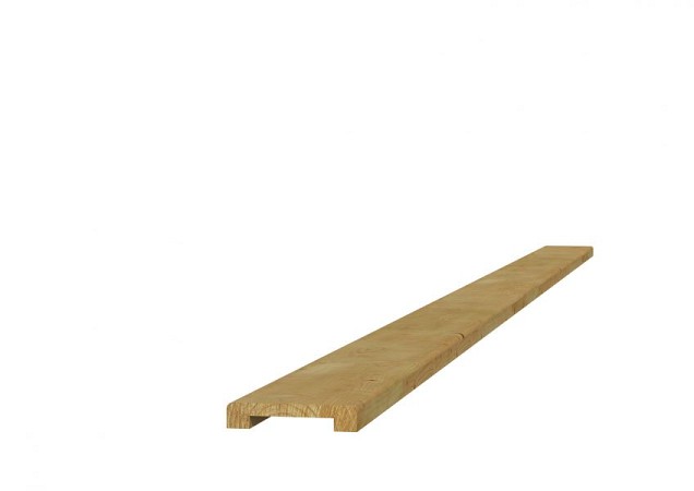 Vuren geschaafde afdeklat met sponning (5,2 cm) 1,9x7x181,5 cm t.b.v. recht/toogscherm, groen geïmpr