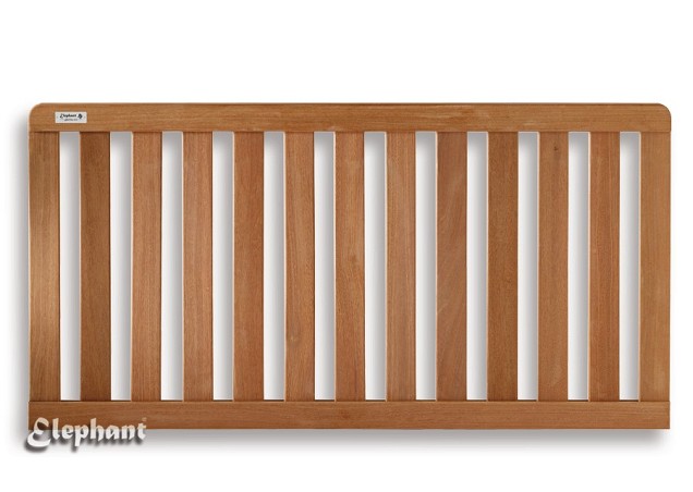 Bangkirai tuinhek recht 10L 16mm 35x1800x800mm ribbel / RVS bc ~