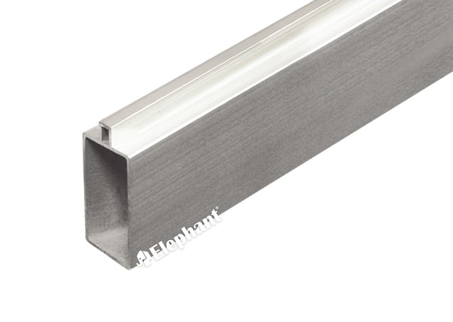 Aluminium antraciet gepoedercoat Onder- en bovenregel (set) tbv Mix&Match ~