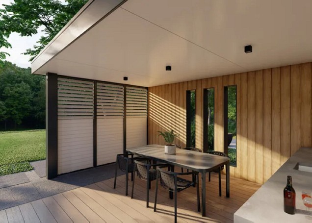 Fortis Flex Alu 2.0 lamellensysteem (kantelbaar), breedte 50 cm, lengte 50 cm. Antraciet. ~