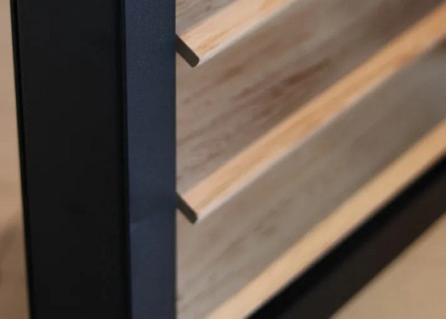 Fortis Alu lamellensysteem, breedte 50 cm, lengte 50 cm. Kleur: antraciet. ~