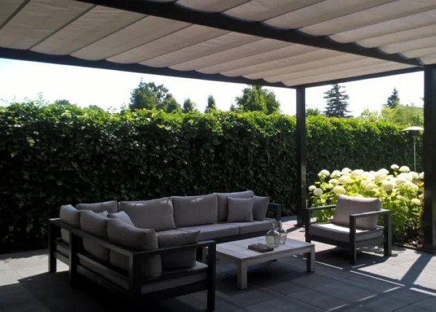 Solem zonwering, breedte 0-100 cm. Uitval 0-100 cm. Doek: Tibelly, kleur xxxxx ~