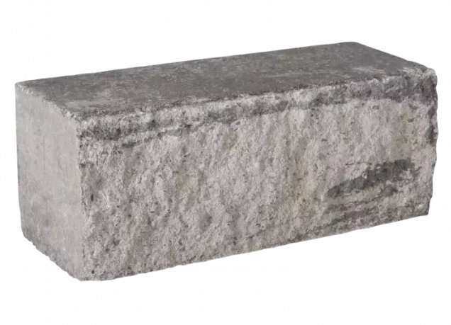 Roccia Strak stapelblok 30x12x12 cm grijs/zwart (uitlopend) ~