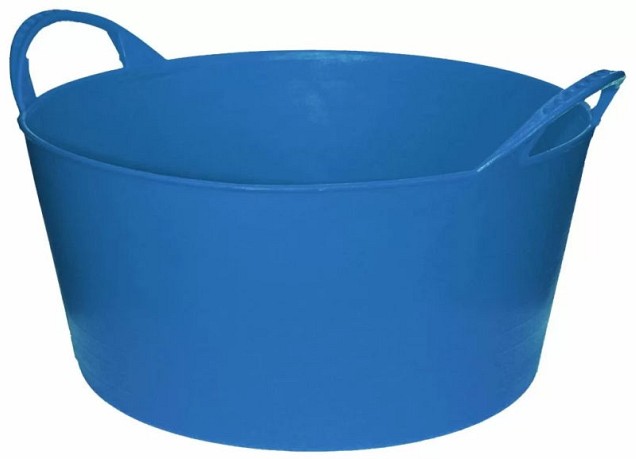 Kuip licht-blauw flexibel 10 liter ~