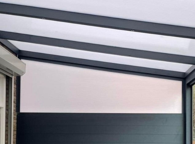 Verasol Zelfbouw Spie met polycarbonaat 4000mm. 4 standaard kleuren ~