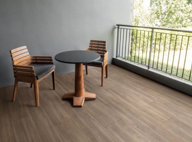 Keramische tegel Geoceramica® Mywood Cicieglio 30x120x4 cm. ~