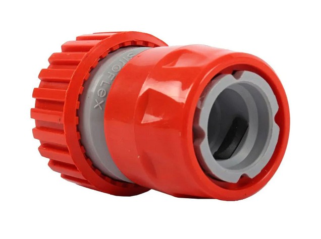 Snelkoppeling met slanghouder  Ø 18-23 MM PVC in blister ~