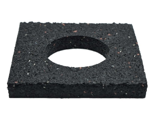 Tegeldrager rubber 6mm vast RC10 mm 6+4 mm. zonder bovenplaat OP=OP ~