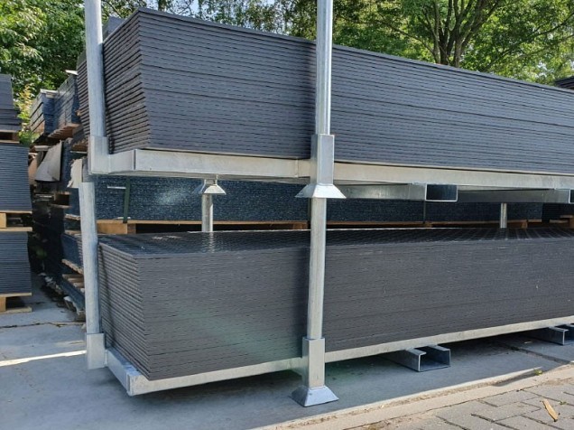 Verhuur stapelbox rijplaten 200x100 cm. ~