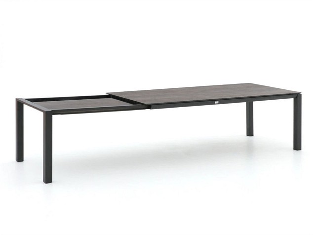 Extendable Table Trespa Forest Grey 220/280x100 cm Charcoal ~