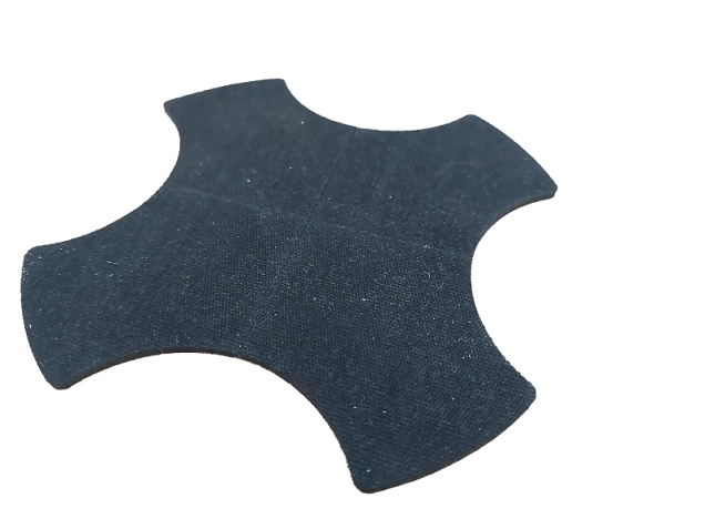 Passtuk 3 mm van EPDM rubber ~