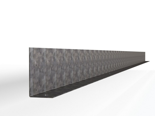 Verzinkte kantopsluiting Stroke L-model 300x10 cm. ~