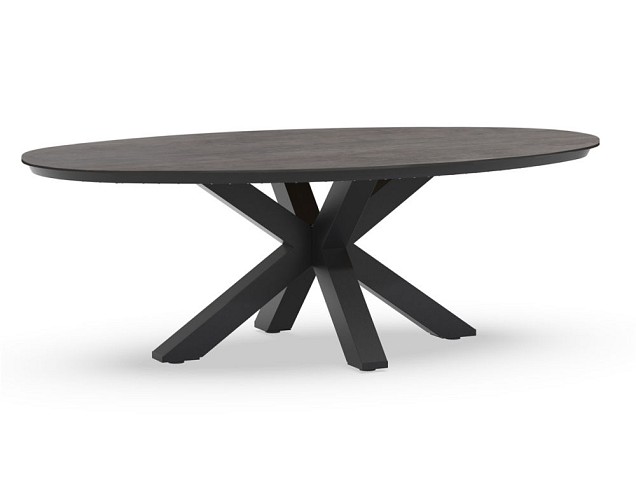 Omnigo Oblang Dining Table 220x130x75 cm Charcoal ~
