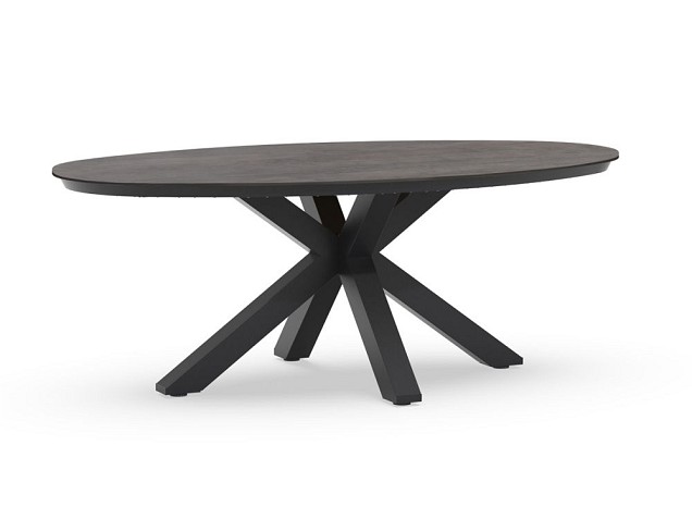 Omnigo Oblang Dining Table  200x110x75 cm Charcoal ~