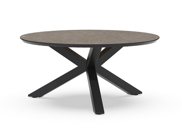 Omnigo Dining Table Trespa Dark Basalt Ø 150x75 cm. ~