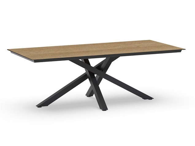 Orion Dining Table Trespa Bergamo 220x100x75 cm Charcoal ~