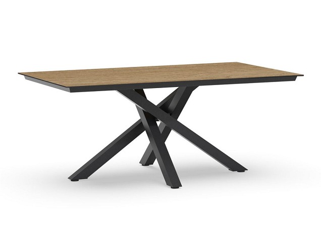 Orion Dining Table Trespa Bergamo 180x100x75 cm Charcoal ~