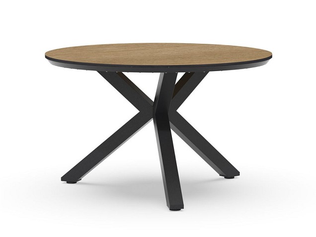 Orbital Dining Table Trespa Bergamo 120 cm  Charcoal ~