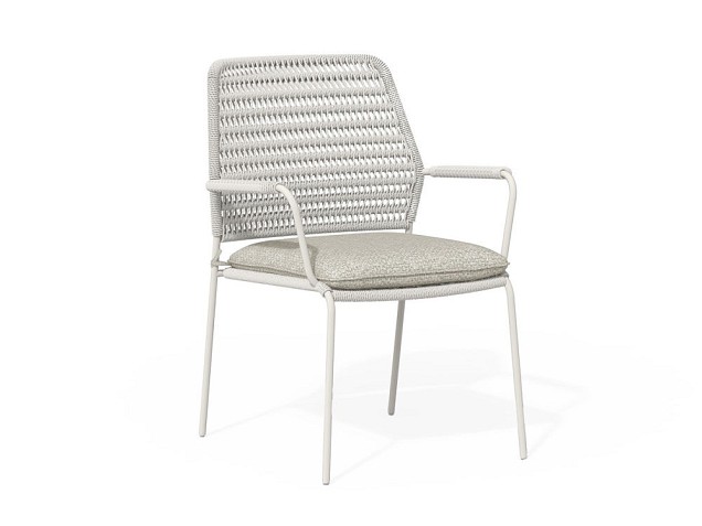 David Dining Chair Stackable Creme White ~
