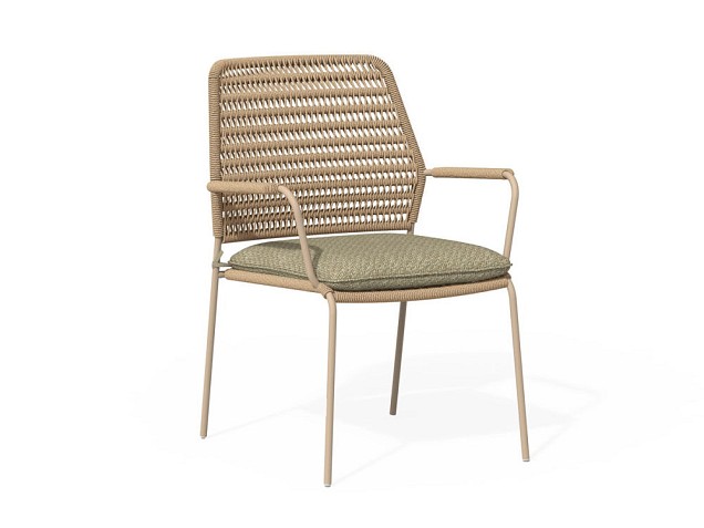 David Dining Chair Stackable Natural Latte ~