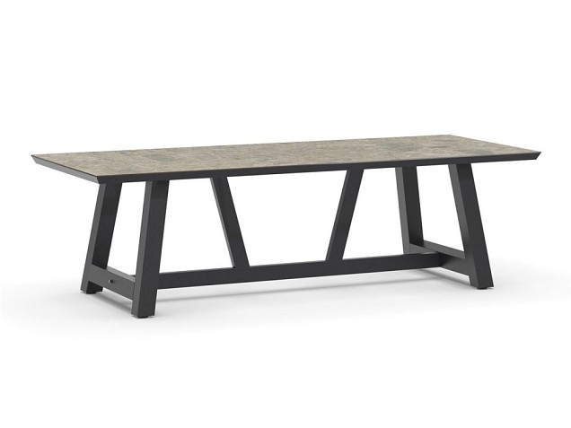 Ozon Dining Table Dekton Ceppo 250x100 cm Charcoal ~