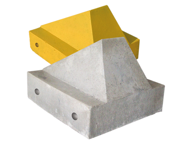 Schrikblok grijs 60x50x40 cm. ~