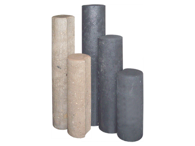 Pallisade met inkeping zwart 60x15 cm. ~