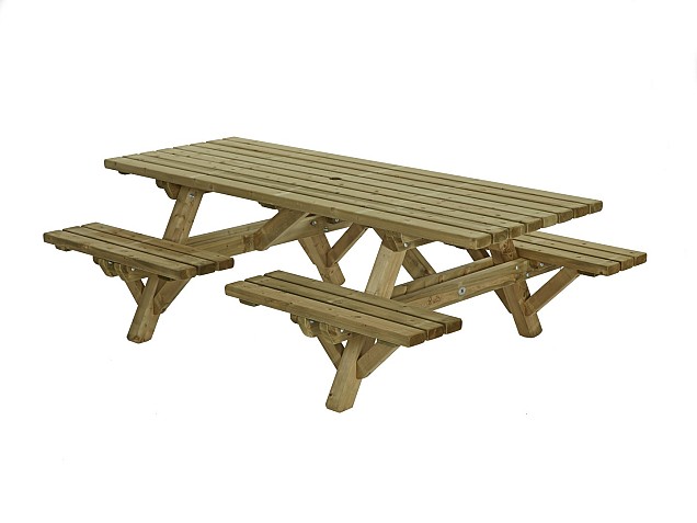 Picknicktafel open instap, 230x160cm ~