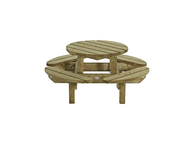 Kinderpicknicktafel rond, 130cm ~