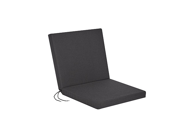 Kussen 6cm dik, met rits.  Voor Talen stoel 0443, 0543. Antraciet ~