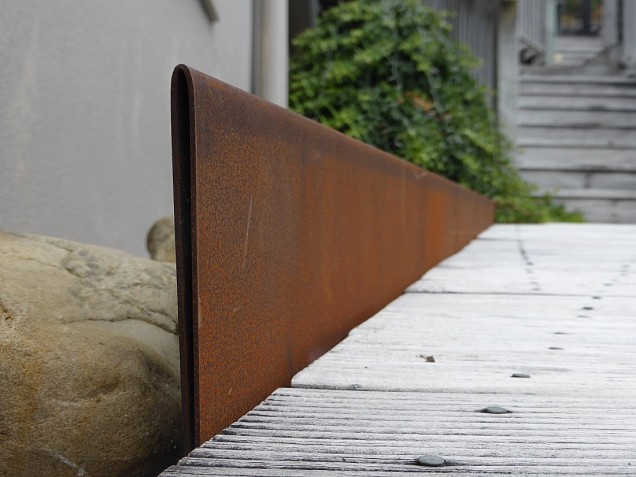 StraightCurve Hardline 220x15 cm. Gegalvaniseerd staal ~