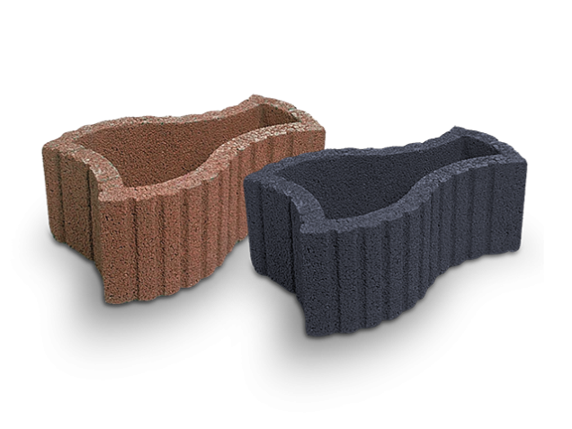 Maxiflor zwart 52x25 cm. ~