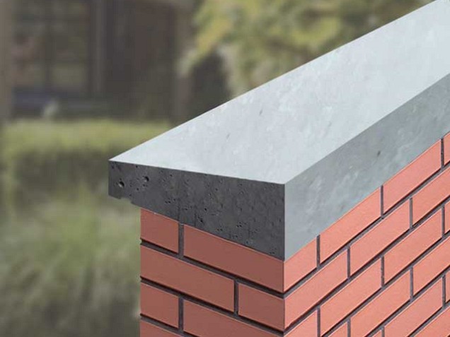 Muurafdekb 1-zijdig zwart gecoat 100x25x7/4,5 cm. ~