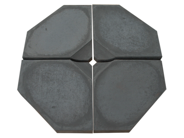 Parasoltegel zwart 45x45x8 cm. ~
