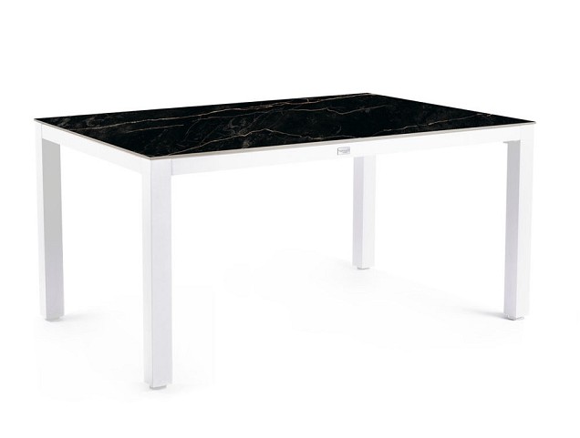 Briga Dining Table Trespa Marble 180x100 cm Creme White ~
