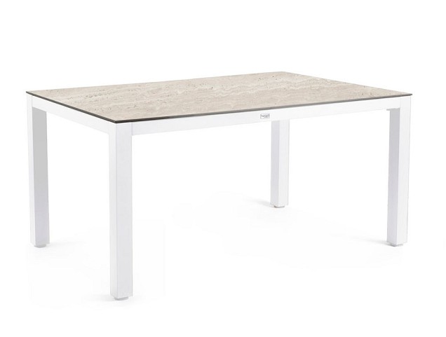 Briga Dining Table Trespa Travertin 160x90 cm Charcoal ~
