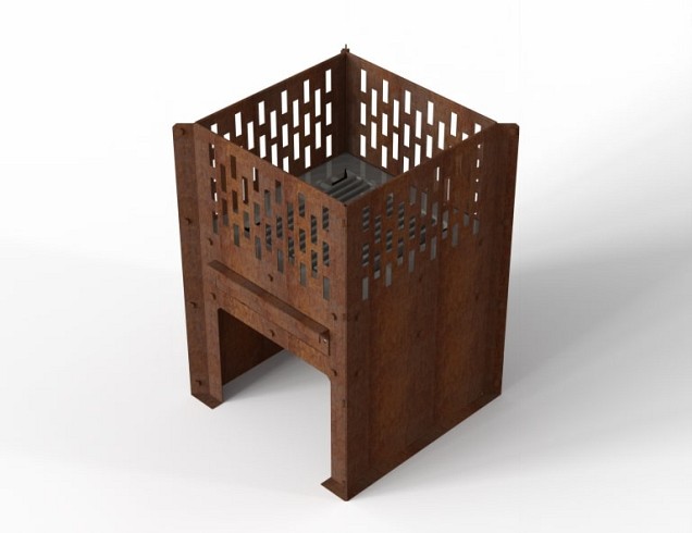 Corten vuurzuil ~